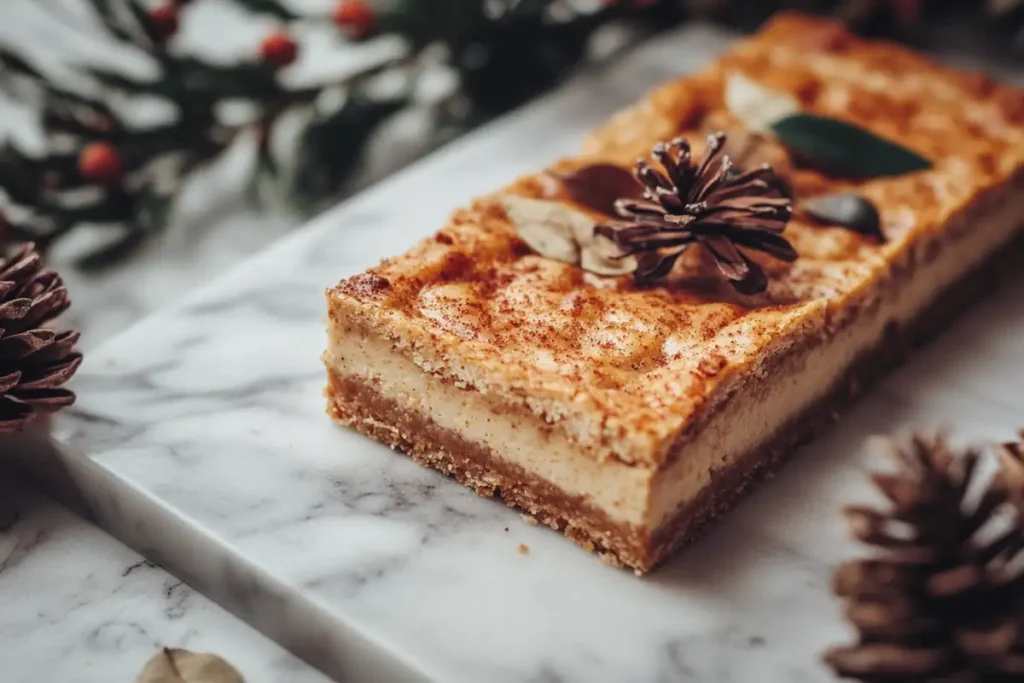 AIP pumpkin pie bars with a golden crust.