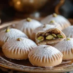 Middle Eastern Ma'amoul cookies filled with date paste.