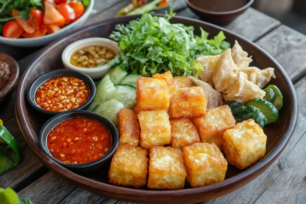 Crispy Tauhu Goreng with Dipping Sauce