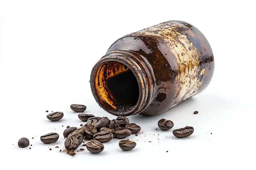 Spoiled Javy Coffee with discoloration.
