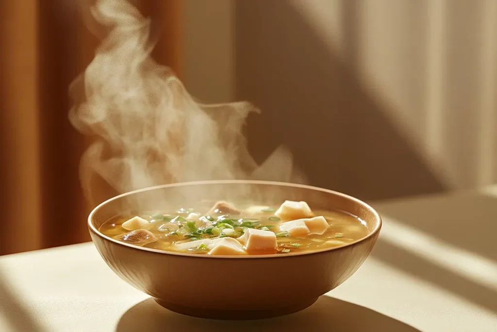 Tauhu Soup with Silken Tofu